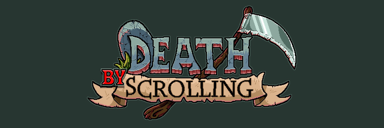 The Death by Scrolling logo.